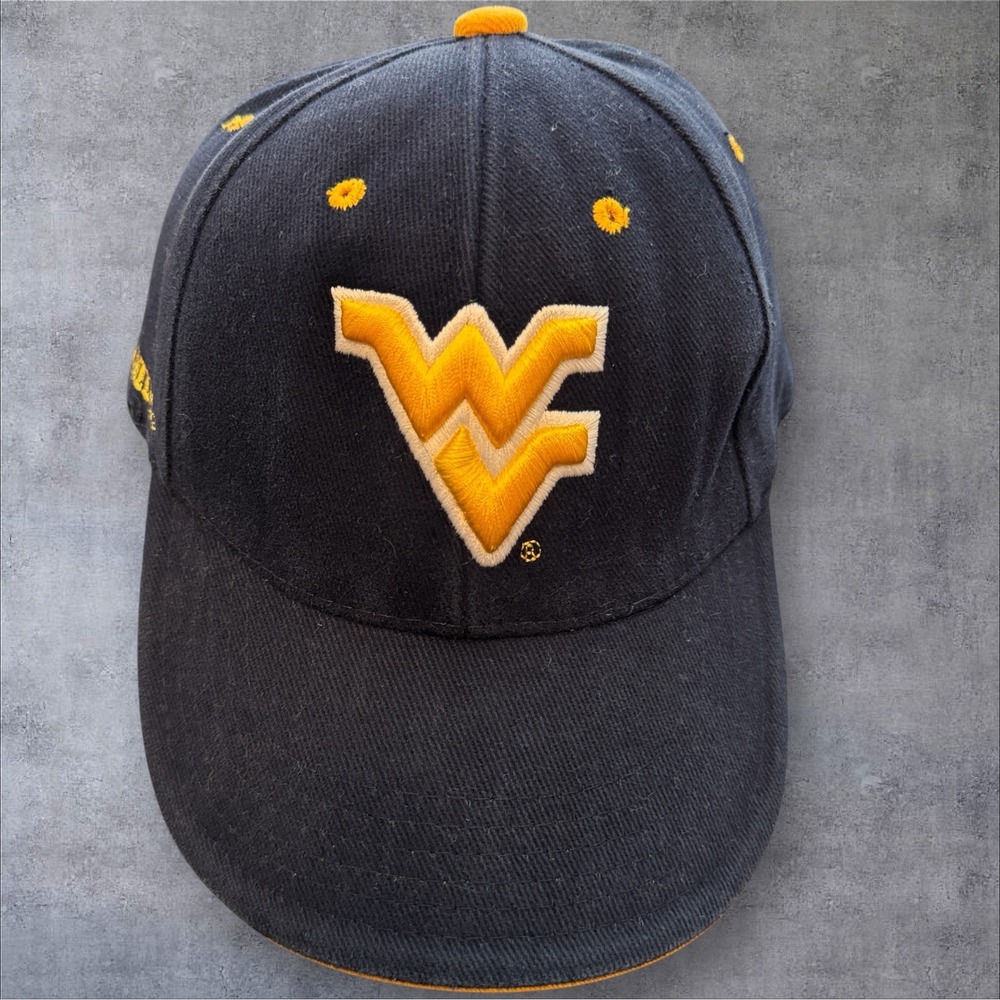 Steve & Barry's West Virginia Mountaineers Hat OSFA‎ Navy Blue Embroidered